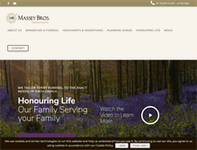 Tablet Screenshot of masseybrosfuneralhomes.com